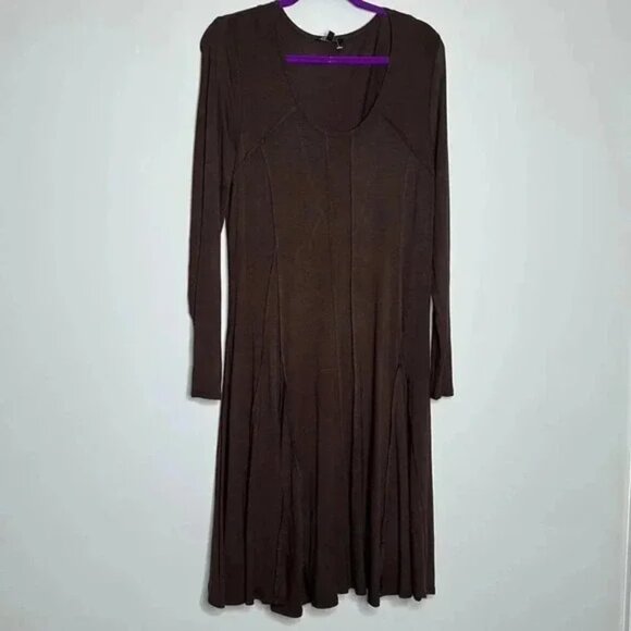 Premise Brown Dress - Picture 1 of 10